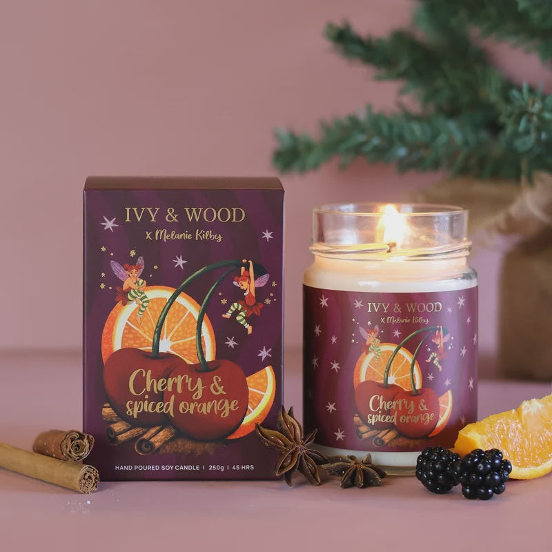 Cherry &amp; Spiced Orange Limited Edition Christmas Candle