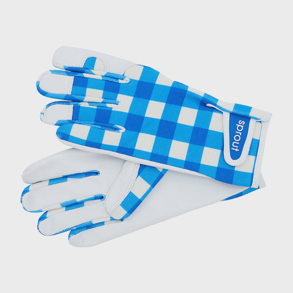 Sprout Goatskin Gloves - Cobalt Check