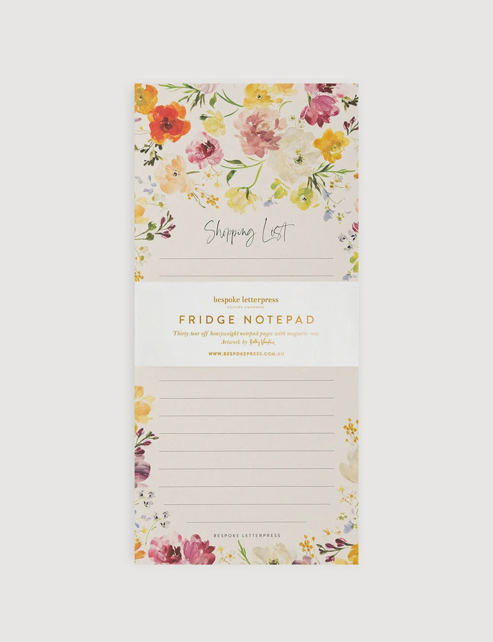 Ranunculus Shopping List DL Notepad