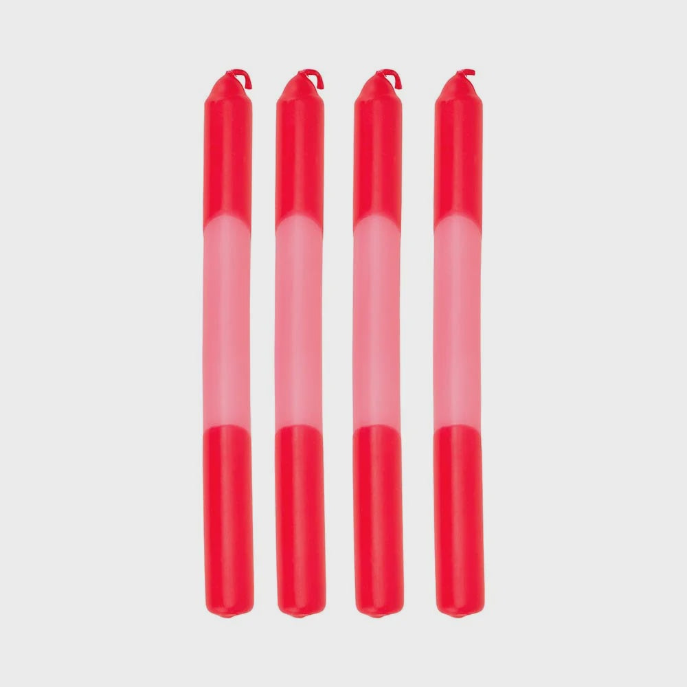 Dinner Candles - Pink &amp; Red