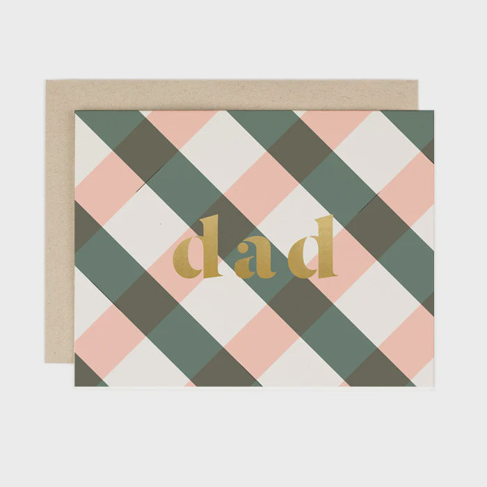 Plaid Dad Greeting Card