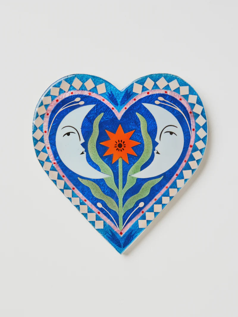 Fable Moon Blue Heart Wall Art