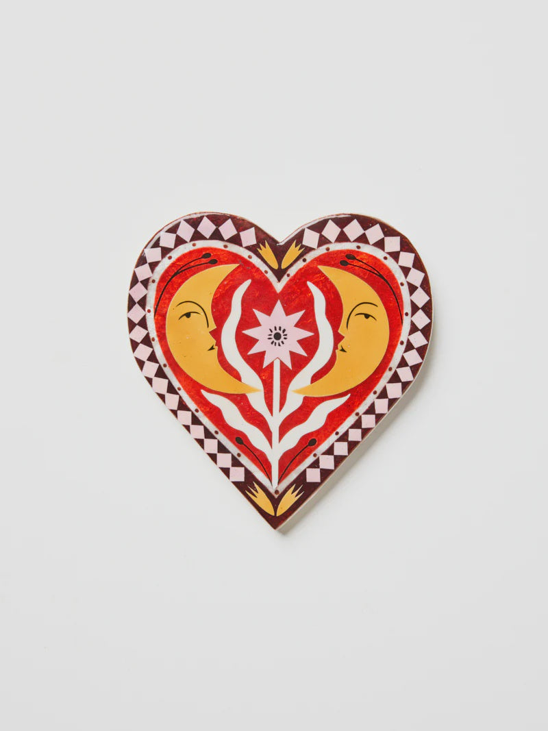 Fable Moon Pink Heart Wall Art