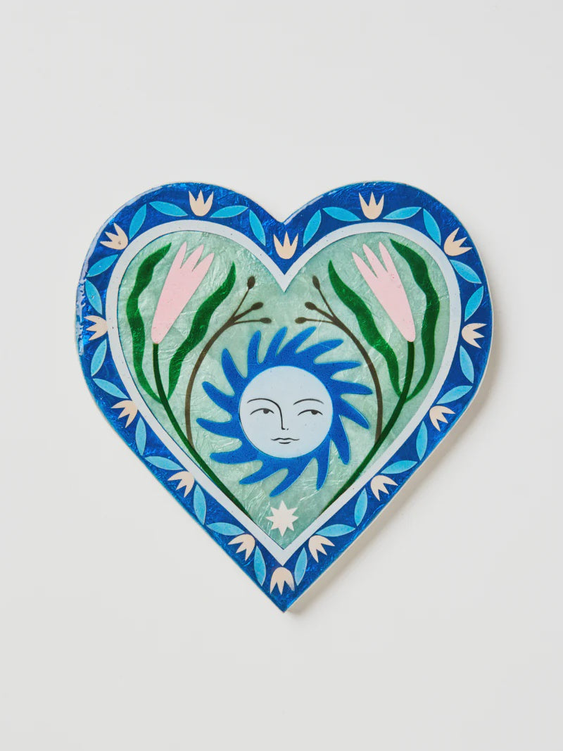Fable Sun Blue Heart Wall Art