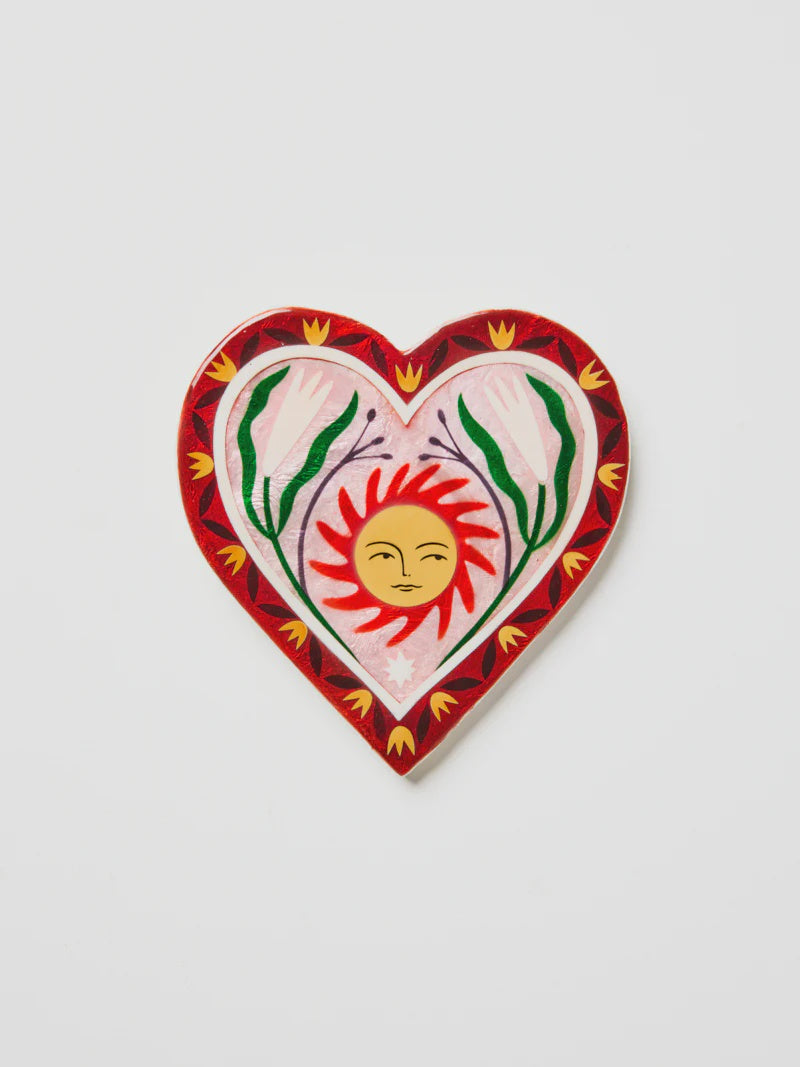 Fable Sun Pink Heart Wall Art