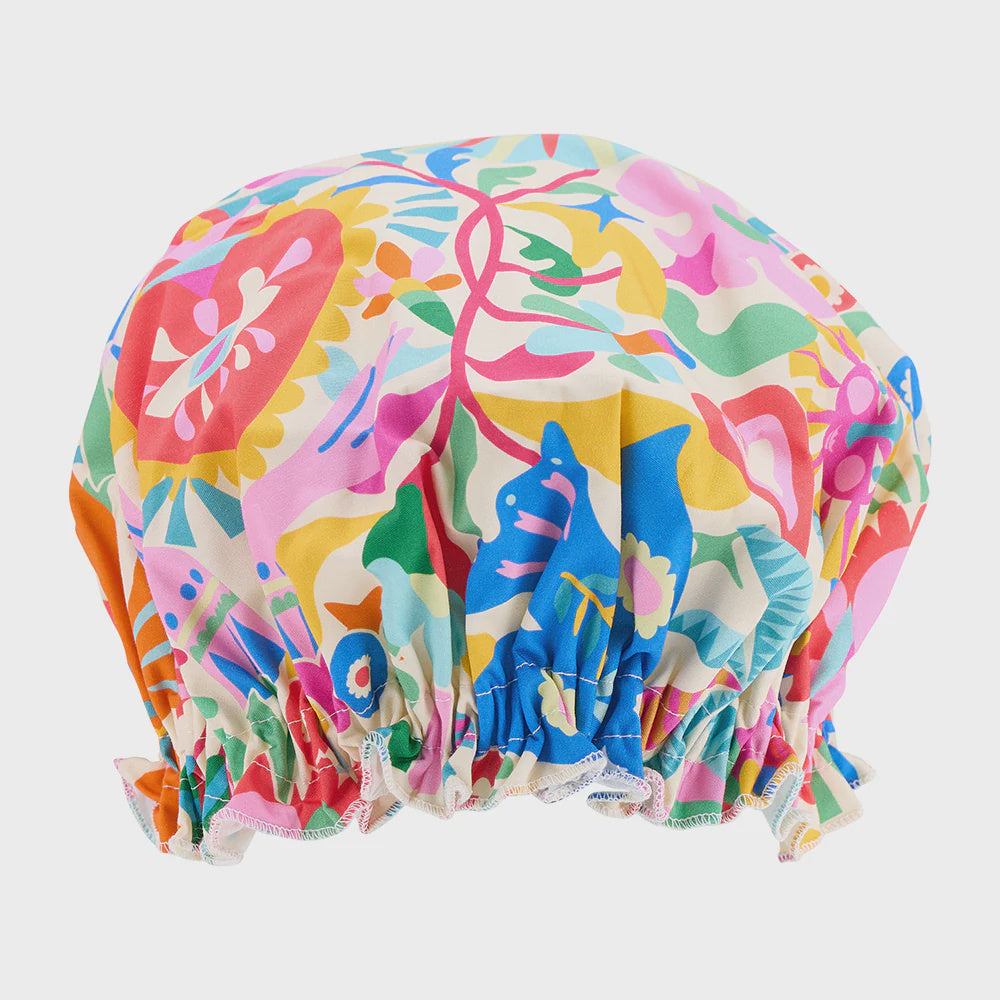 Cotton Shower Cap - Fiesta