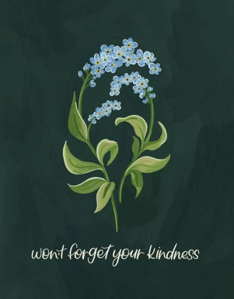 Forget-Me-Nots Thank You Card