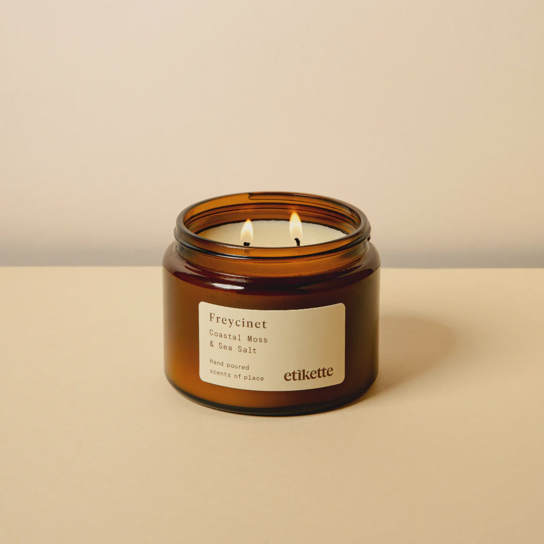 &quot;Freycinet&quot; Coastal Moss &amp; Sea Salt Soy Candle