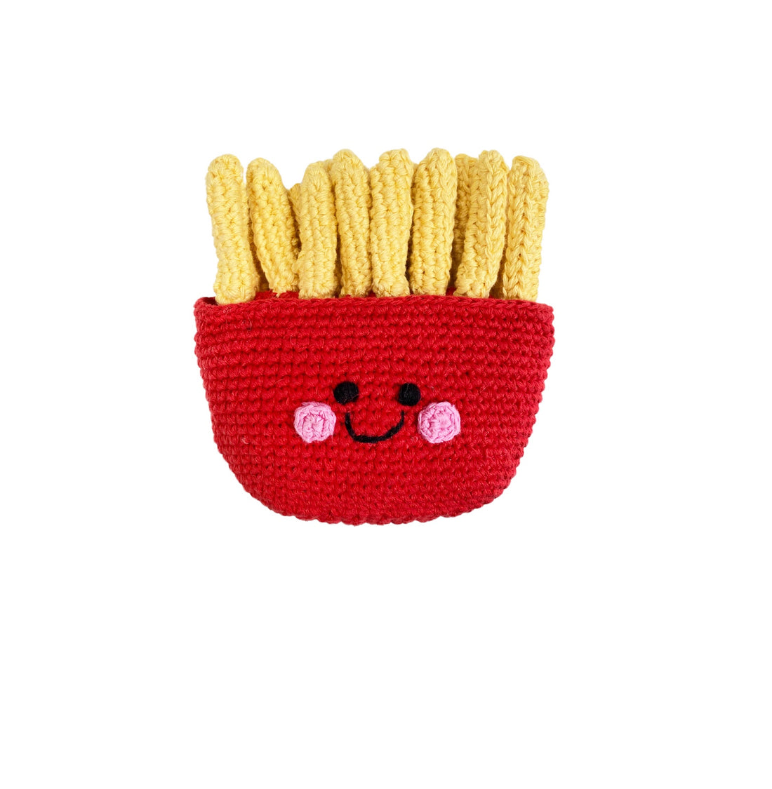 Friendly Fries Crochet Rattle