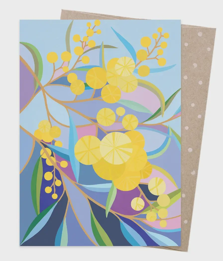Wattle Walk Greeting Card