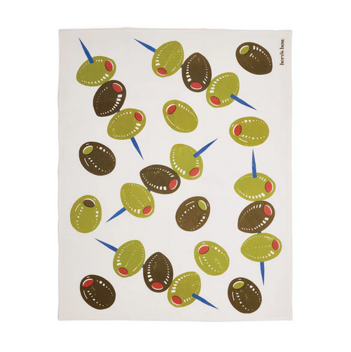 The Emmy Tea Towel - Olives