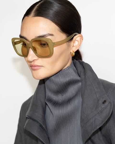 High Hat Sunglasses - Sage