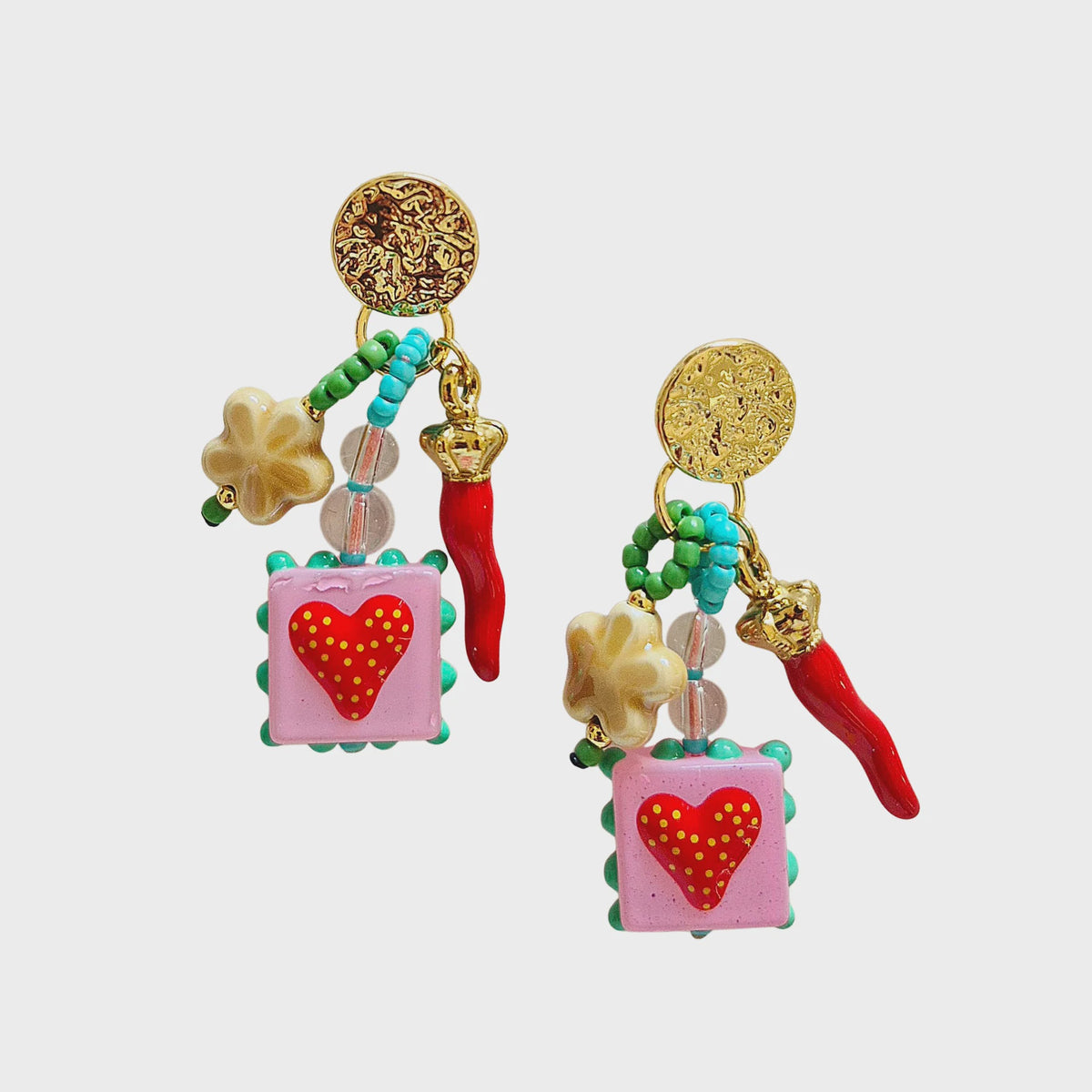Lucky Love Charm Earrings