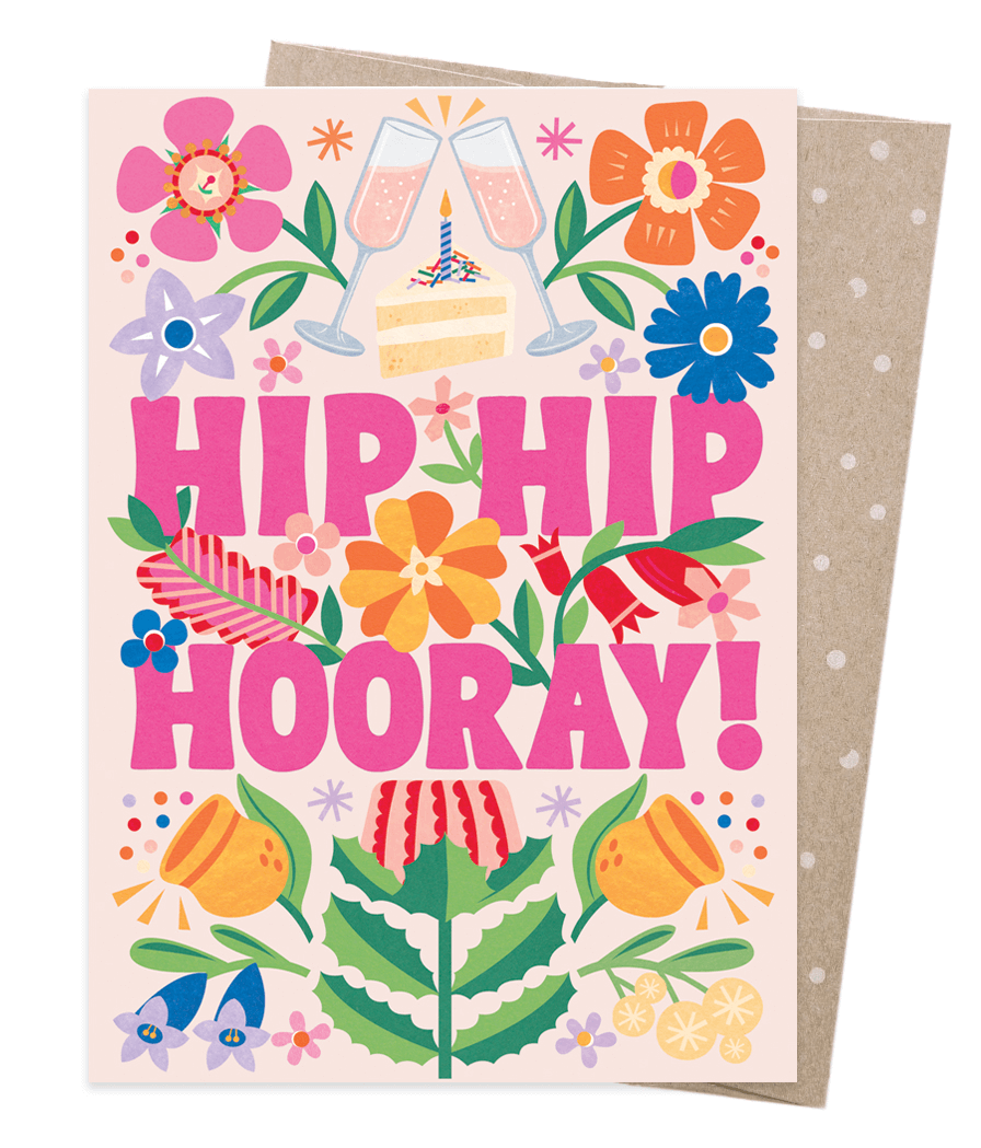 Hip Hip Hooray! Greeting Card