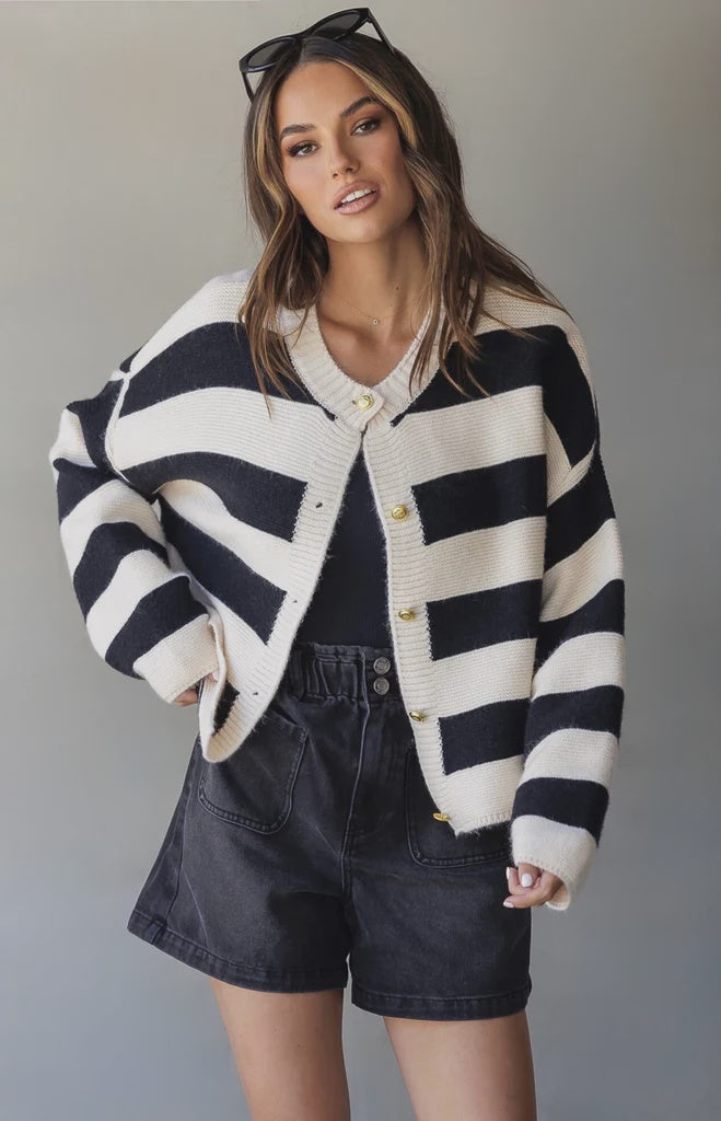 Reeves Stripe Cardigan