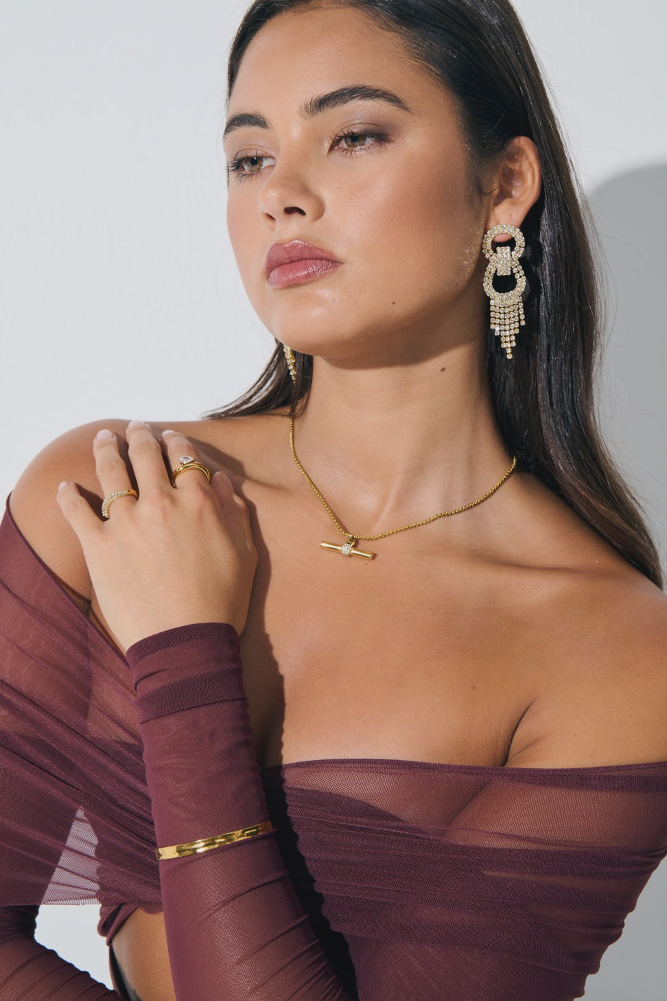 Jemma Statement Diamanté Earrings