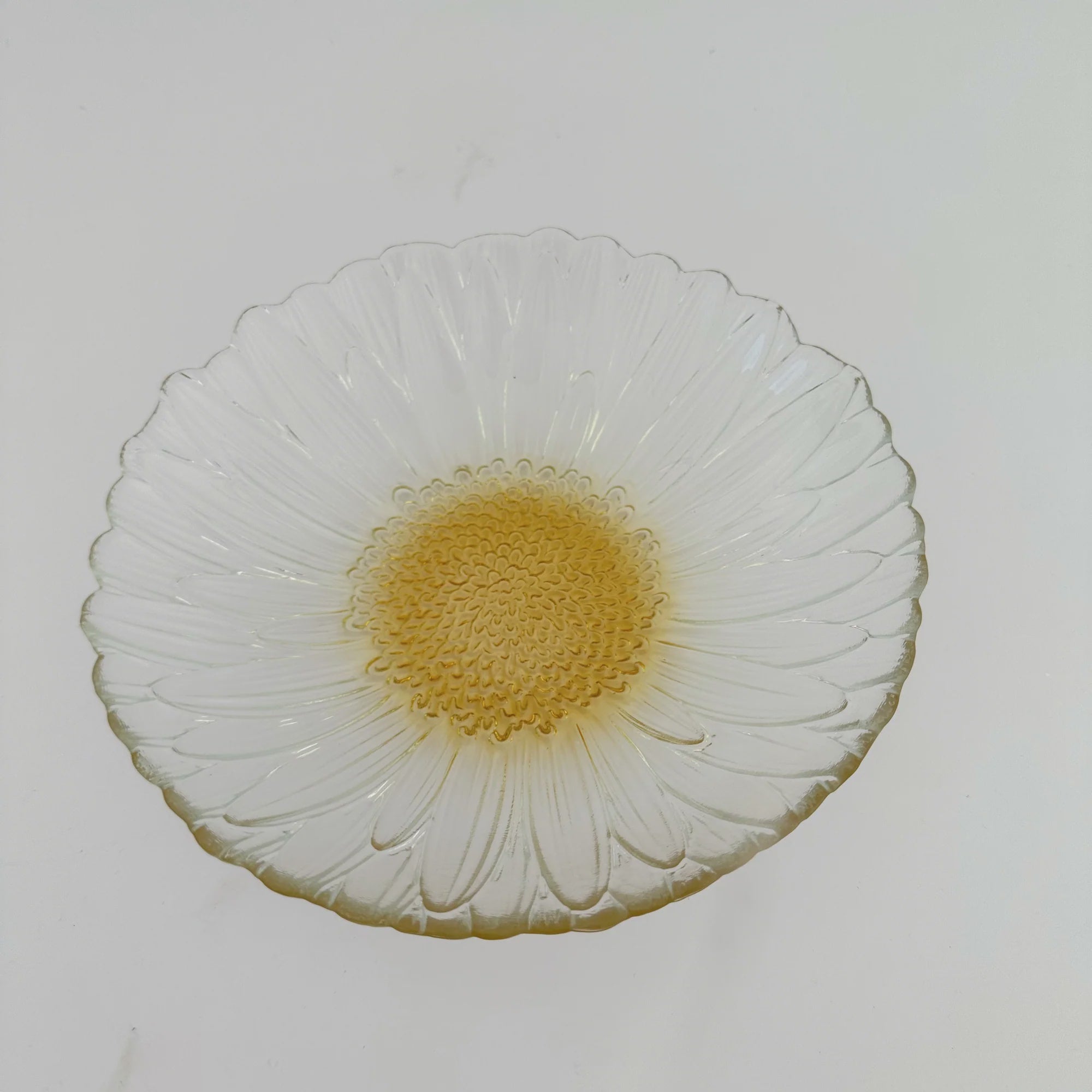 Phoebe Glass Bowl 21.5cm - Clear/Yellow