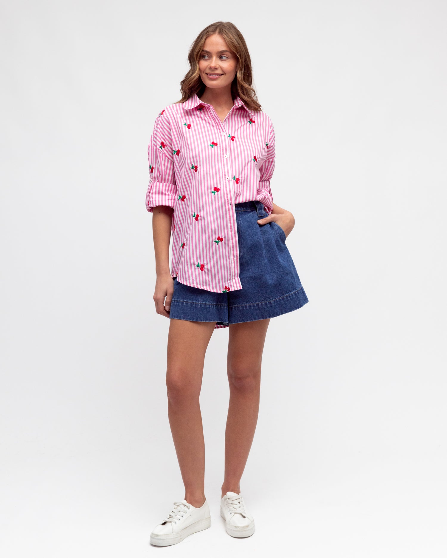 Cherry Striped Shirt