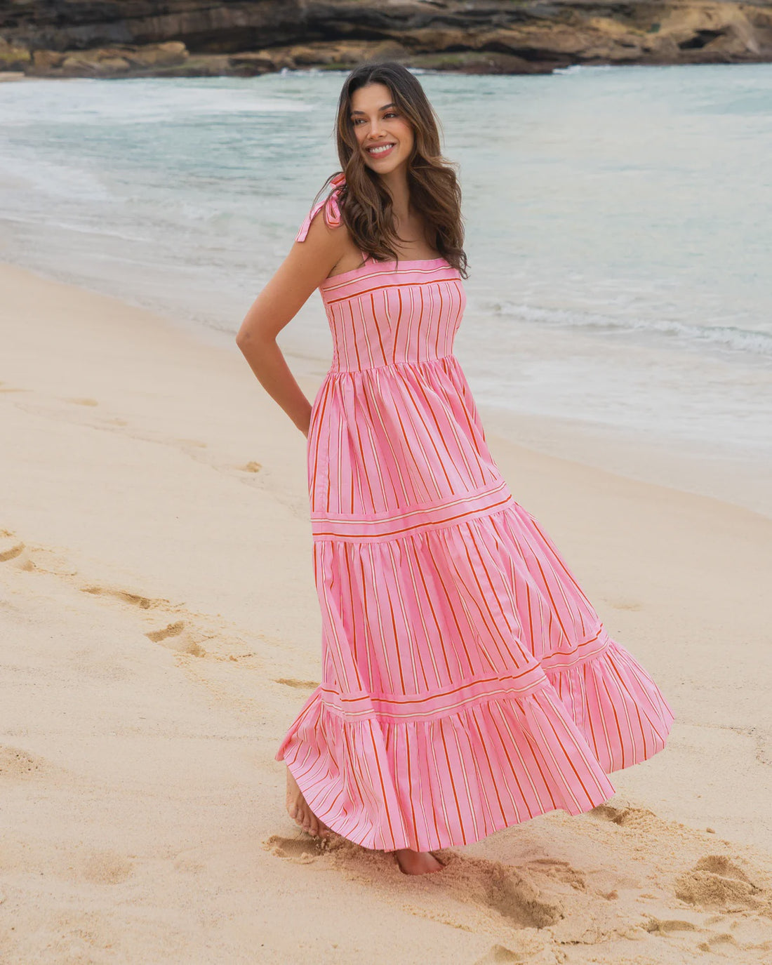 Sicily Stripe Maxi Dress
