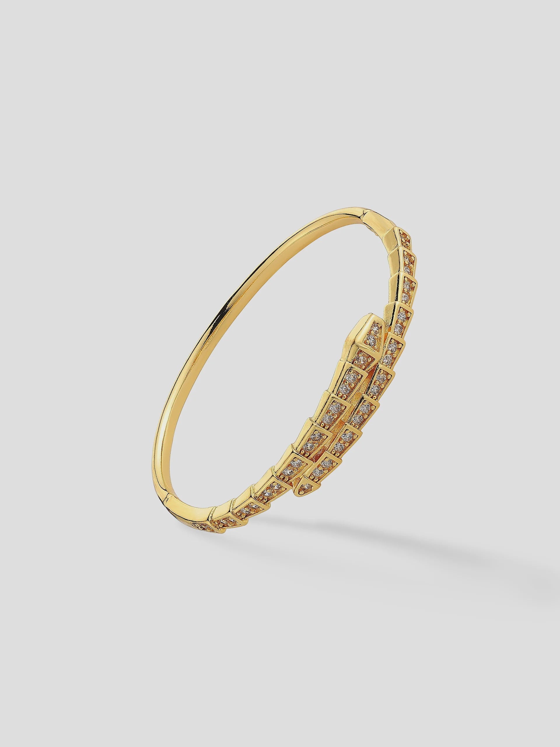Seren Diamanté 18K Gold Plated Bangle
