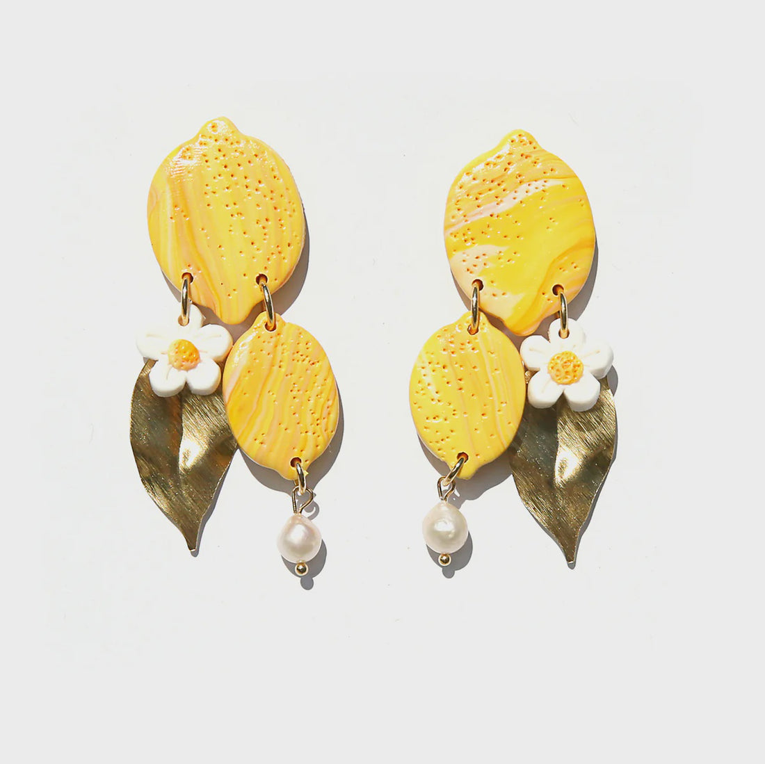 Lemon Statement Earrings