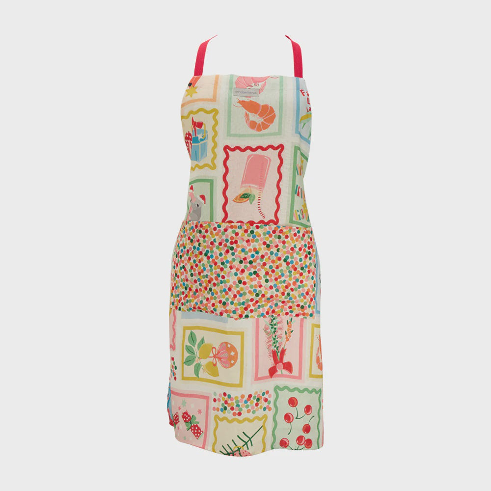 Linen Apron - Christmas Holiday