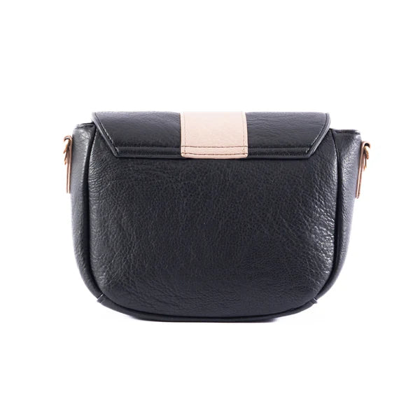 Lizzie Crossbody Bag - Black/Taupe