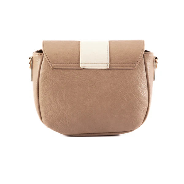 Lizzie Crossbody Bag - Caramel/Chalk