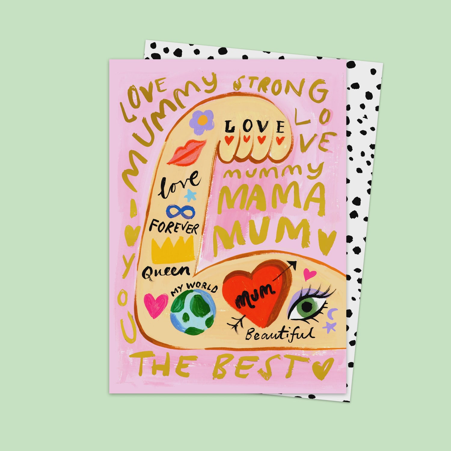 Love Mum Tattoo Greeting Card