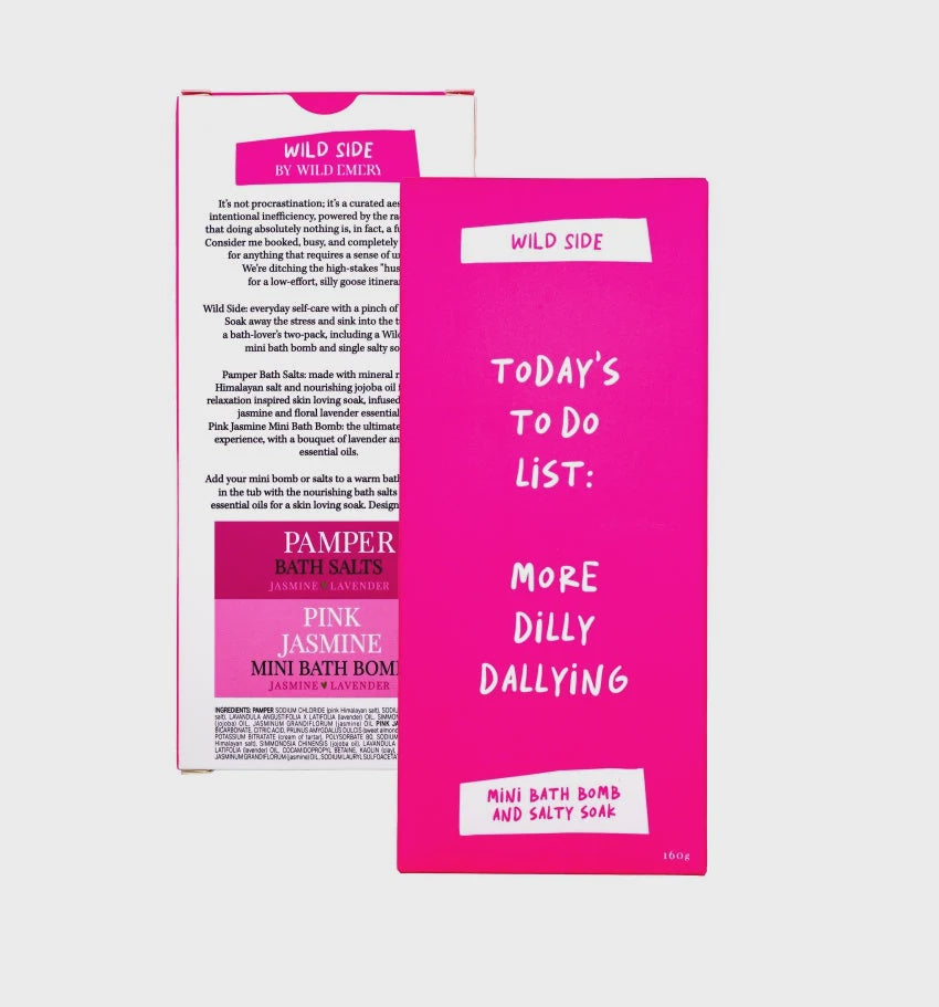 Todays To Do List: More Dilly Dallying Mini Bath Bomb And Salty Soak