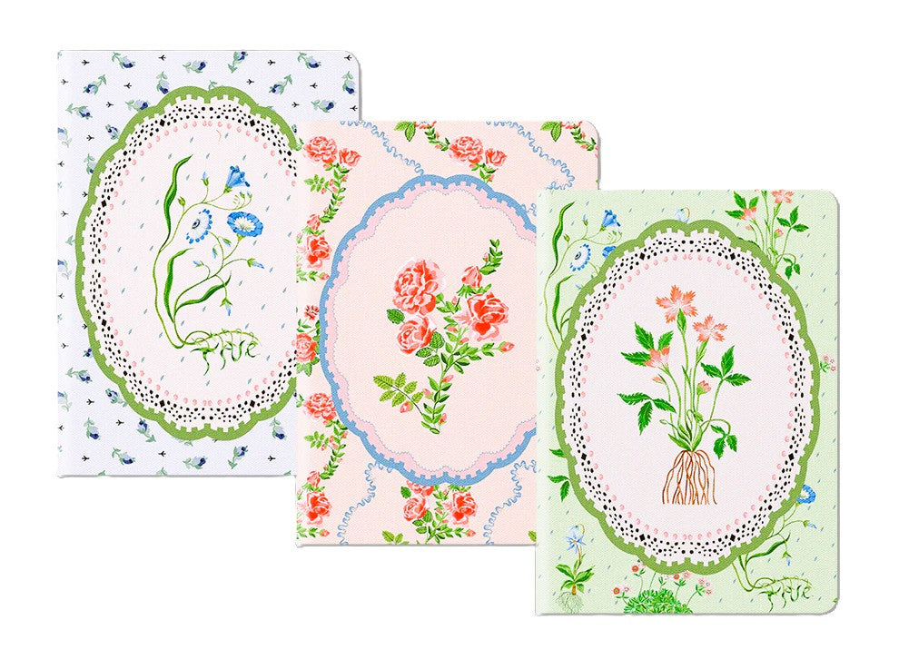 Medium Notebook Set-Floral Vignette