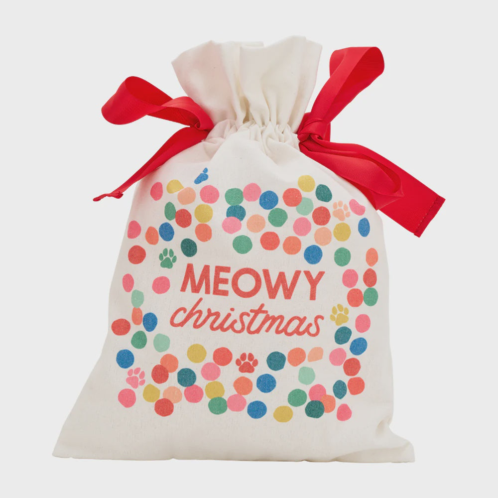 Pet Santa Sack - Meowy Christmas
