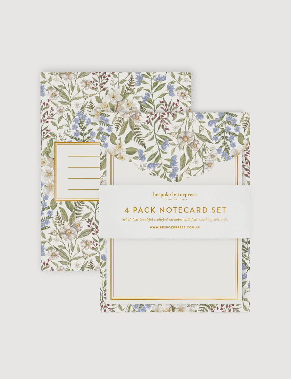 Forget Me Not 4pk Notecard Set