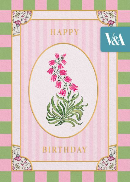Pink Campanula Greeting Card