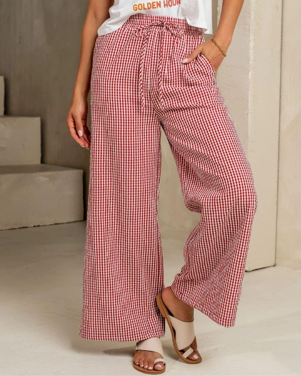 Gingham Pants