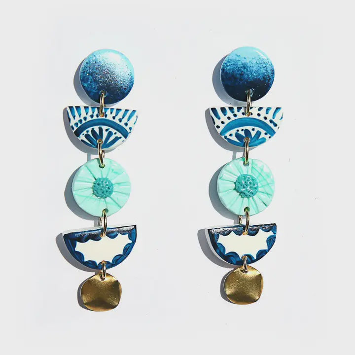 Painted Drop Earrings
