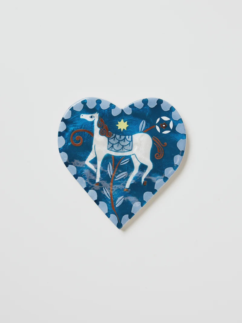 Paloma Heart Blue Horse