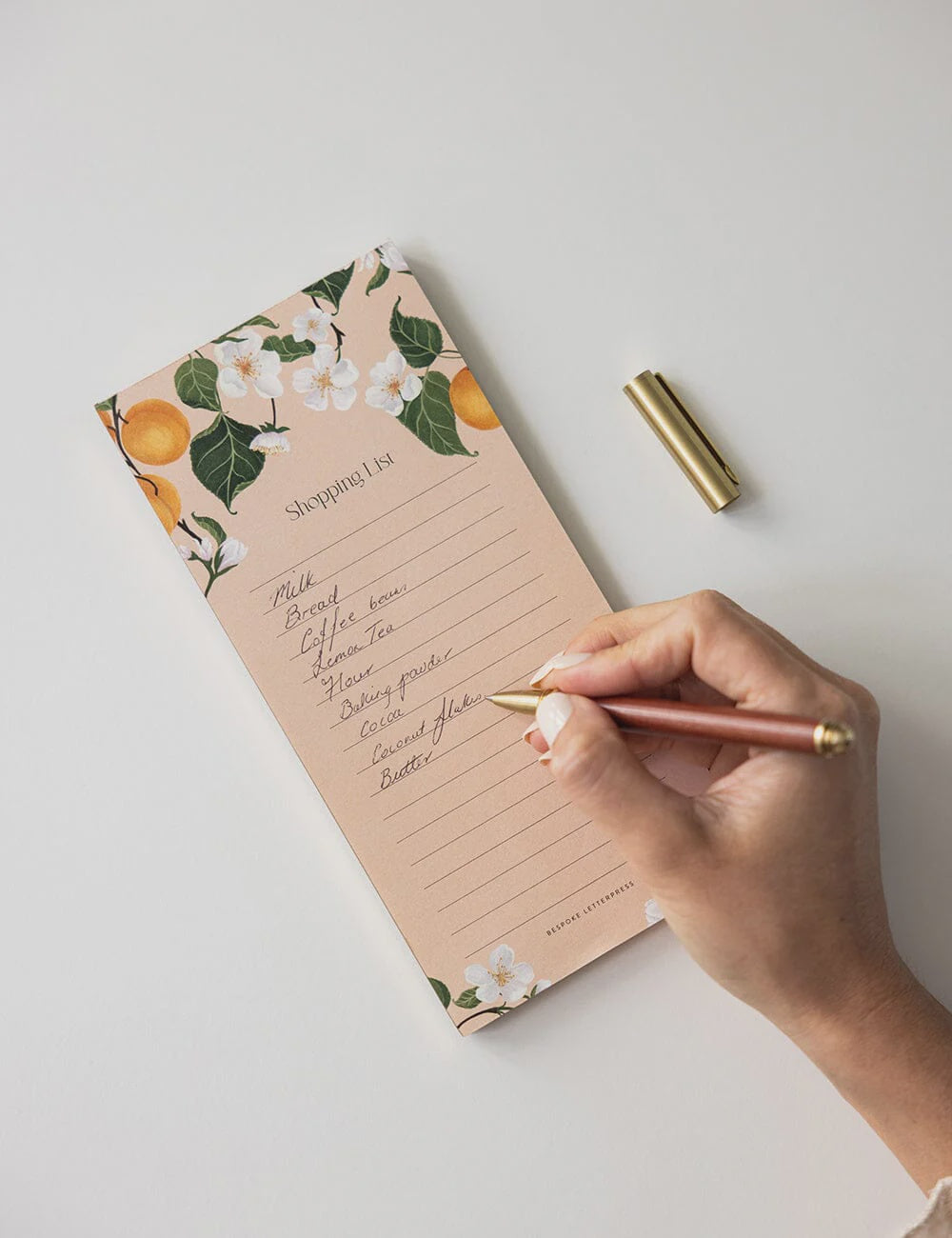 Peaches Shopping List DL Notepad