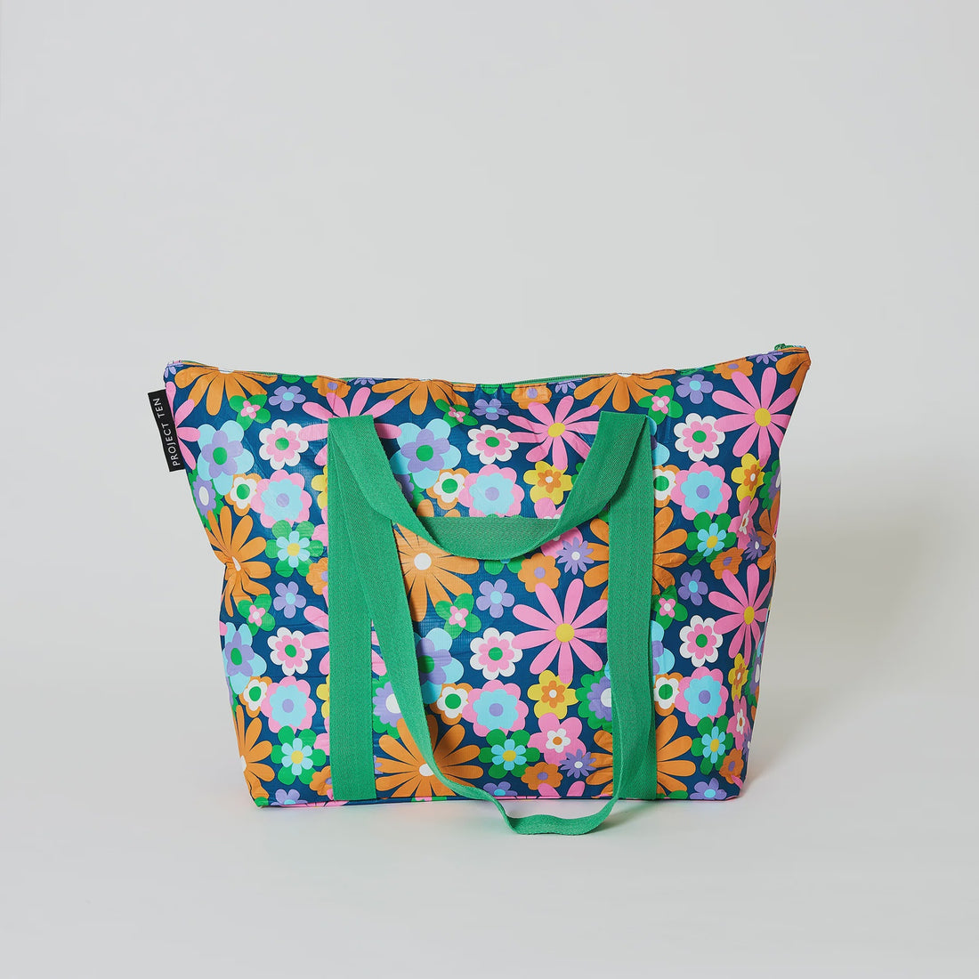 Medium Zip Tote - Pop Floral