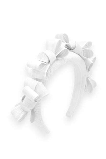 Poppy Fascinator in White