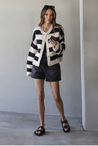 Reeves Stripe Cardigan
