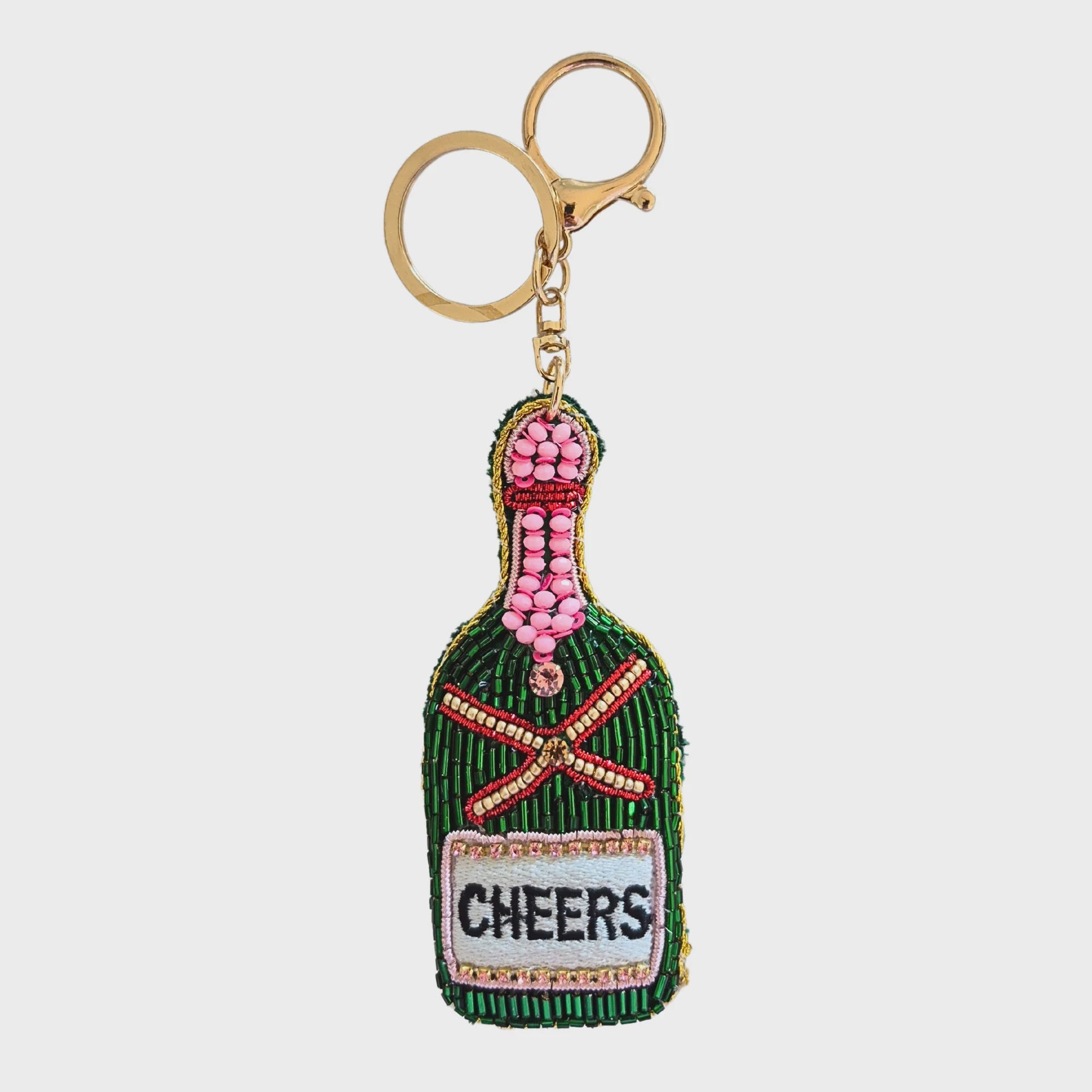 Cheers Beaded Key Chain