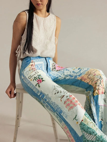 Garden of Eden High Rise Flare Jeans