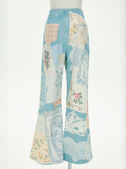 Garden of Eden High Rise Flare Jeans