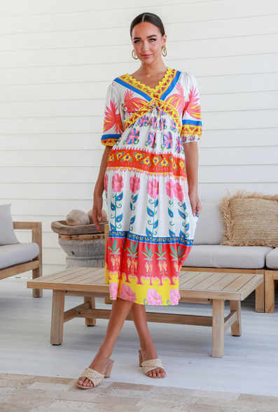 Cuban Vacay Maxi Dress