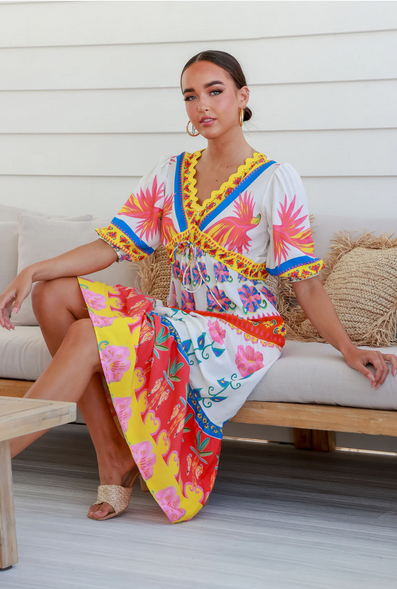 Cuban Vacay Maxi Dress