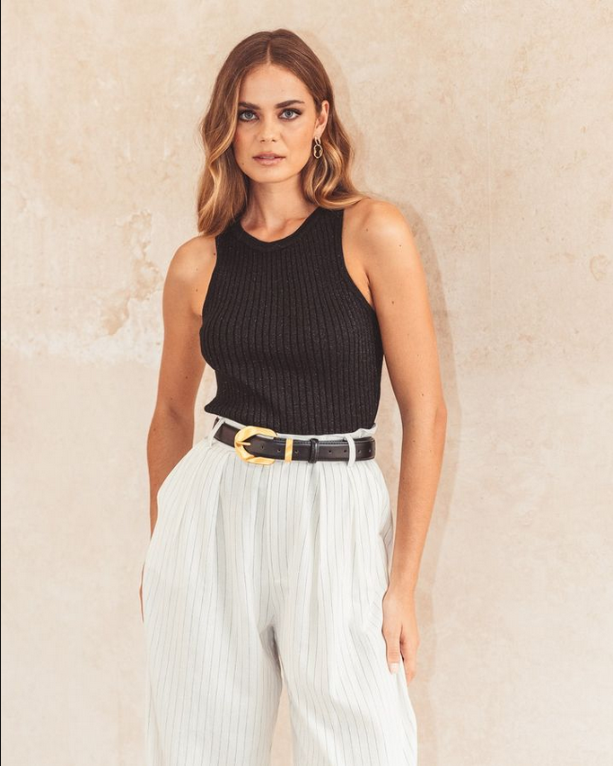 Alia Lurex Knit Top
