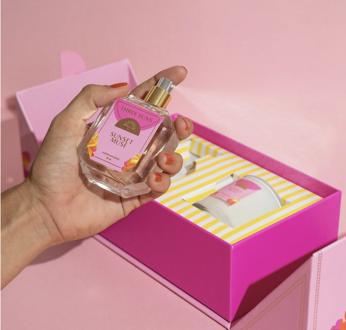 Sunset Muse Candle &amp; Perfume Gift Set