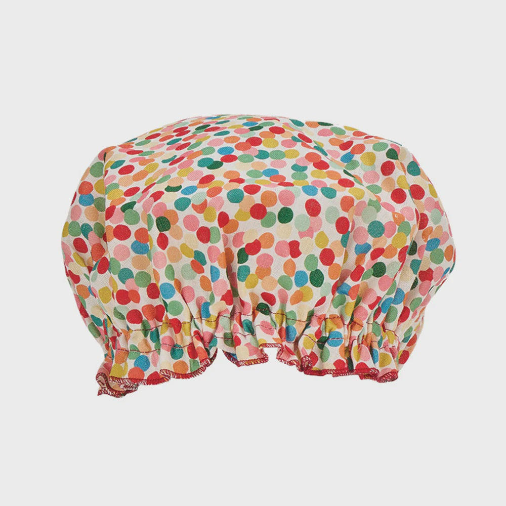 Linen Shower Cap - Confetti