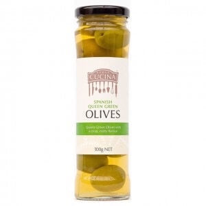 Nuova Cucnia Spanish Queen Green Olives 100g